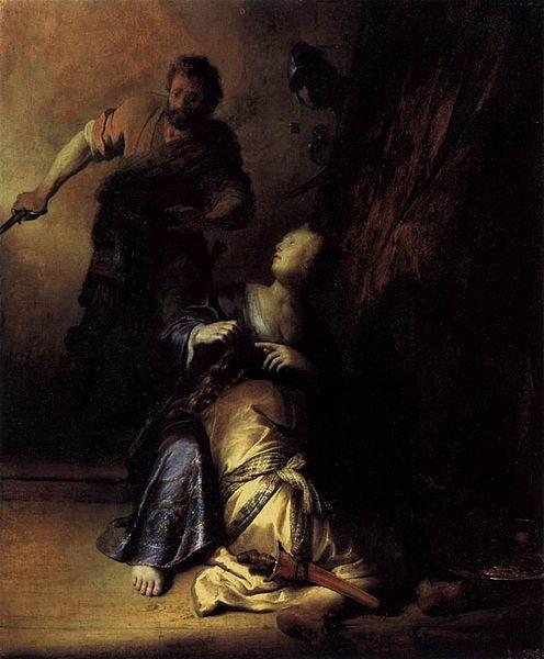 Rembrandt Peale Samson and Delilah France oil painting art
